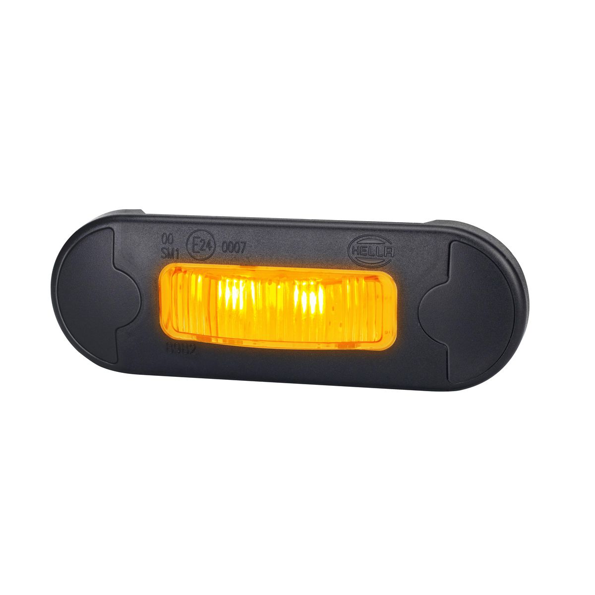 HELLA 12 and 24 Volt Amber Side Marker Light 2PS 980 868-507