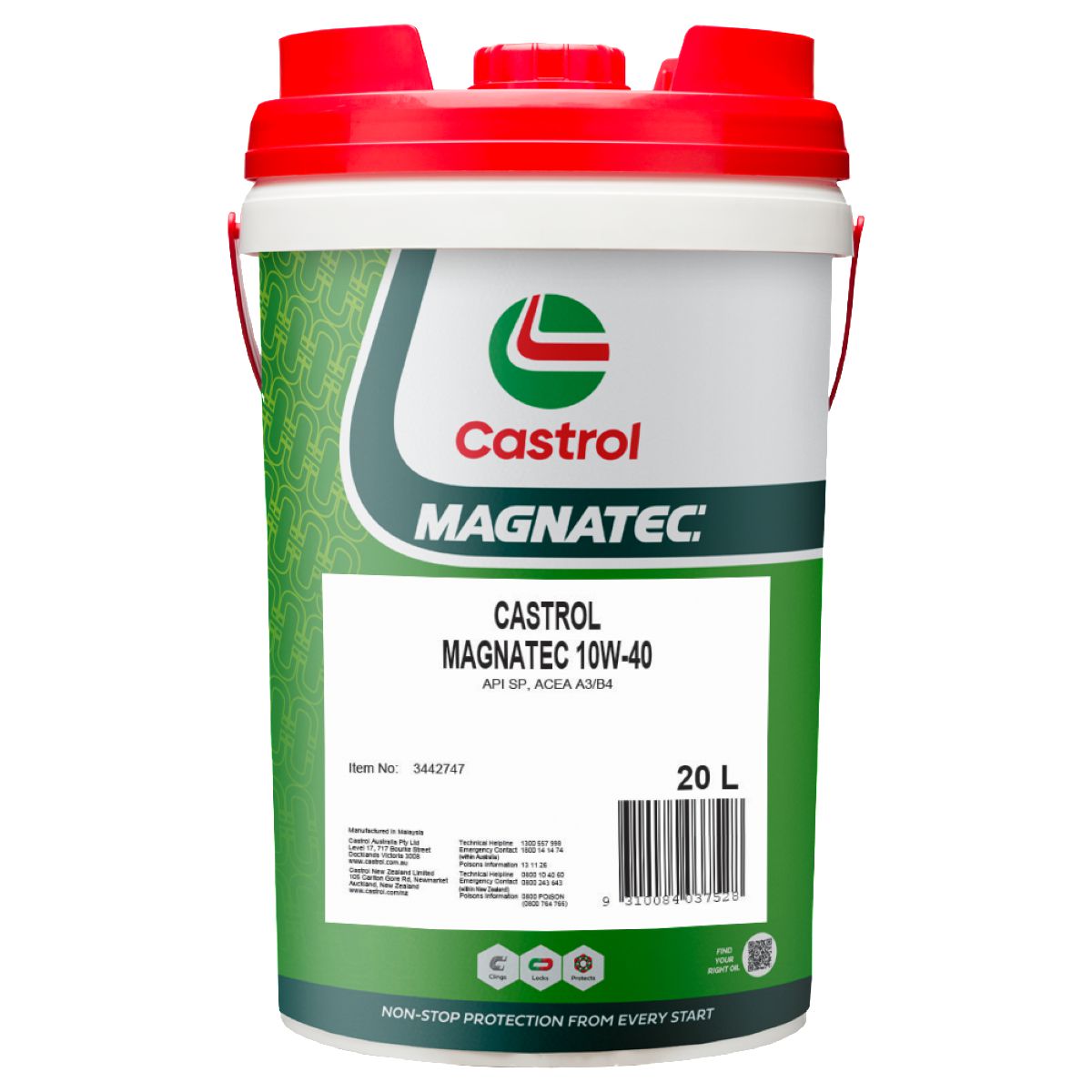Castrol Magnatec 10W-40 Engine Oil 20L 3442747