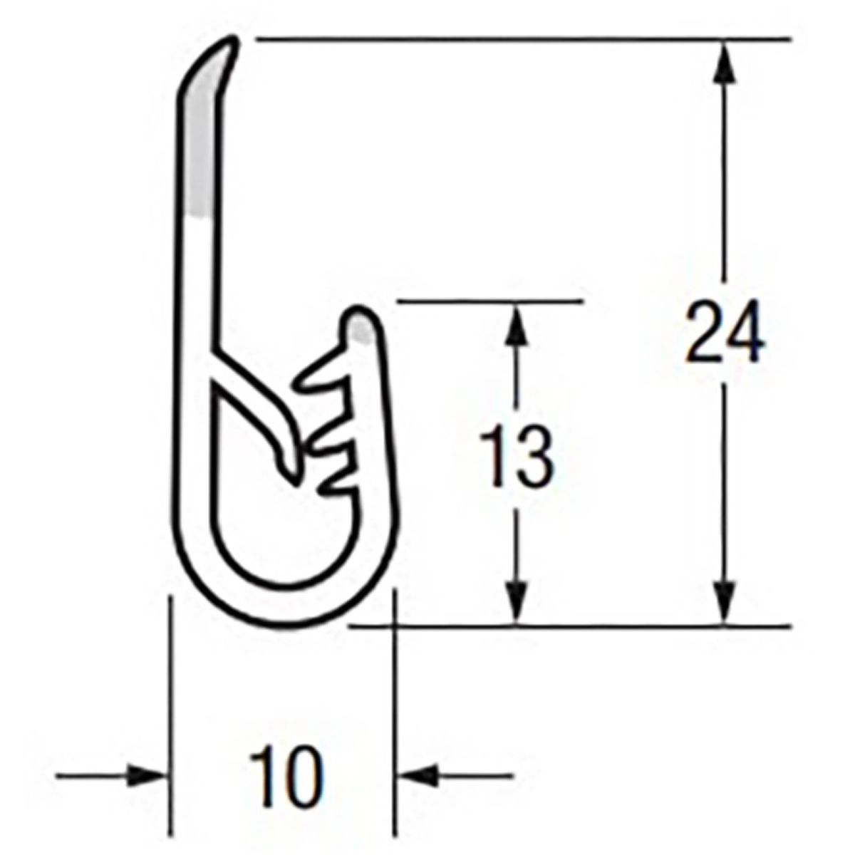 Proflex Pinchweld PVC Medium with PVC Flap 60-062