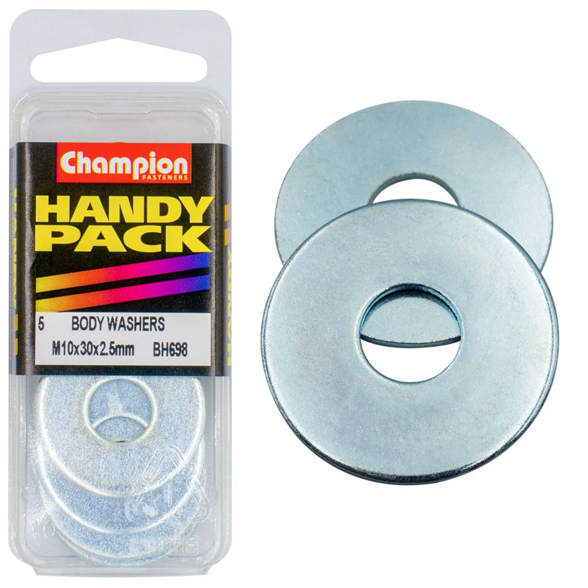 Champion Washer Flat Body M10X30X2.5mm  Zinc Plated BH698