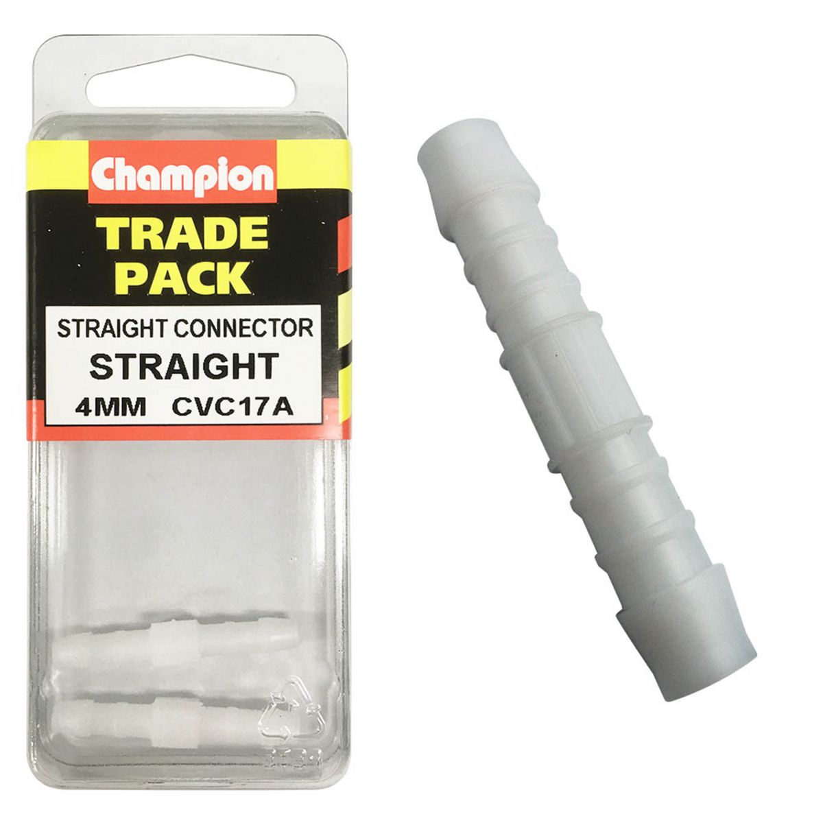 Champion Hose Fitting-Straight Connector-4mm CVC17A
