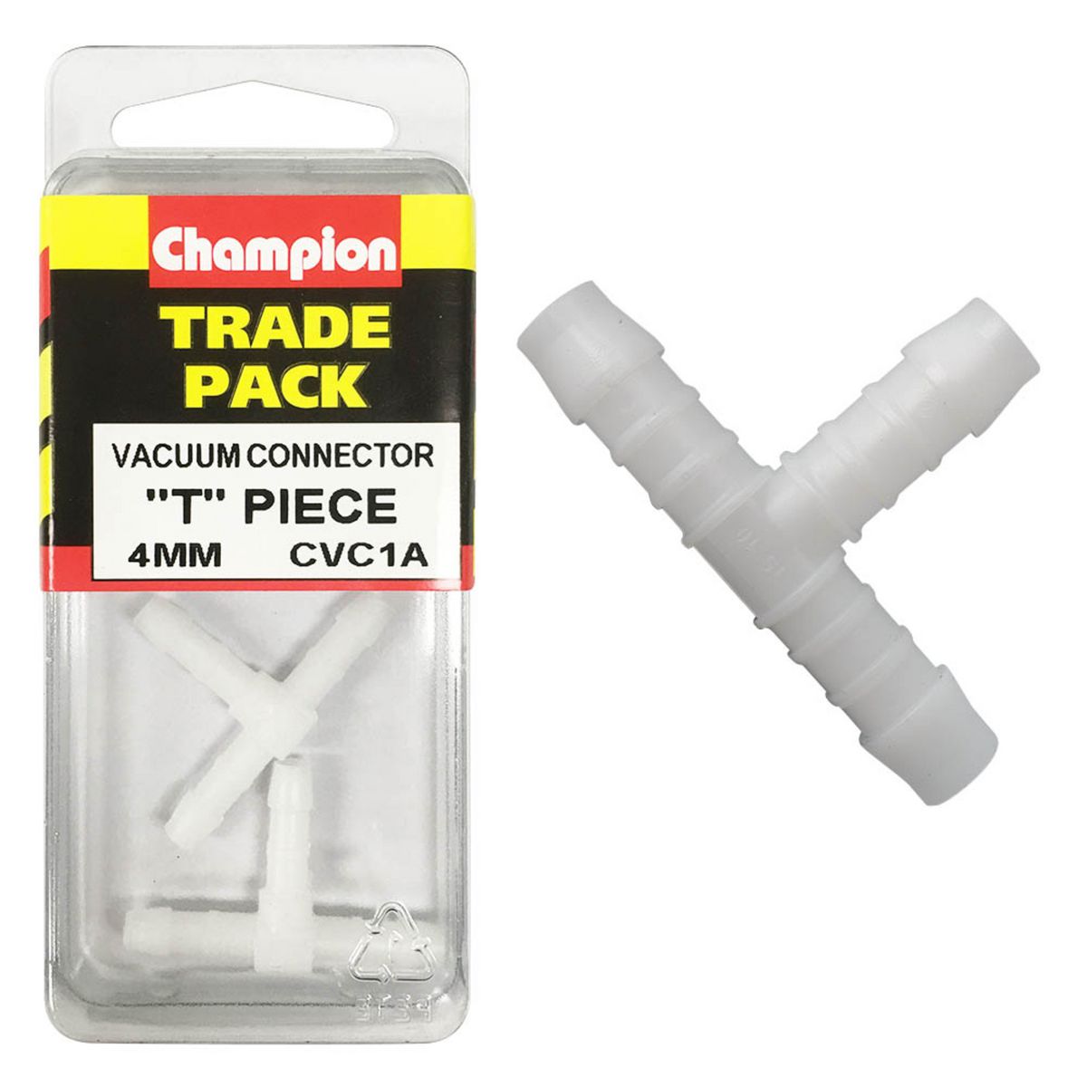 Champion Hose Fitting-Equal T Piece-4mm CVC1A