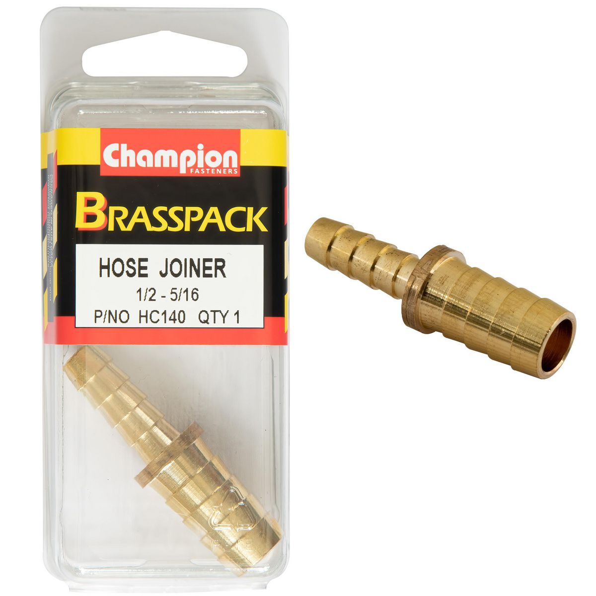 Champion 1/2 X 5/16 Brass Hose Joiner Reducer HC140