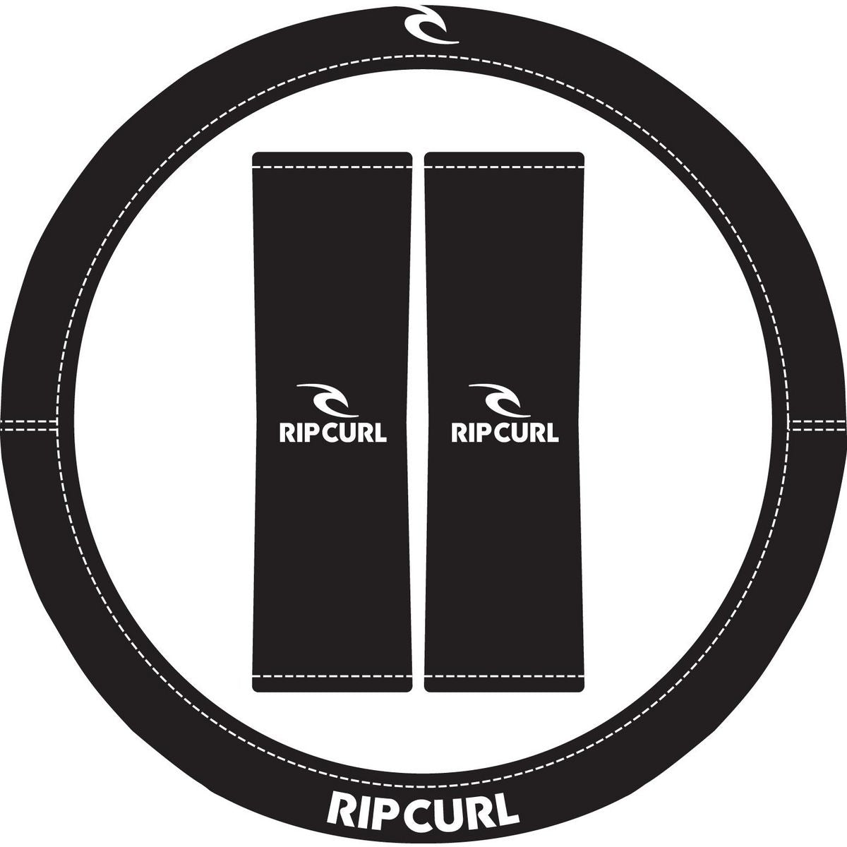 Rip Curl Steering Wheel Cover and Seat Belt Cover Set ACRC23-LOGO