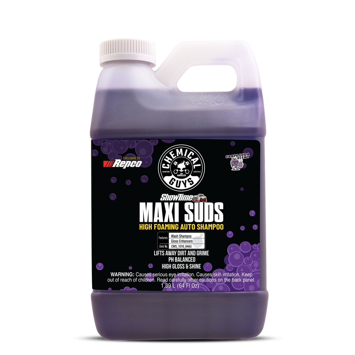 Chemical Guys Showtime Maxi Suds Car Wash Grape 1.89L CWS_1010_64AU
