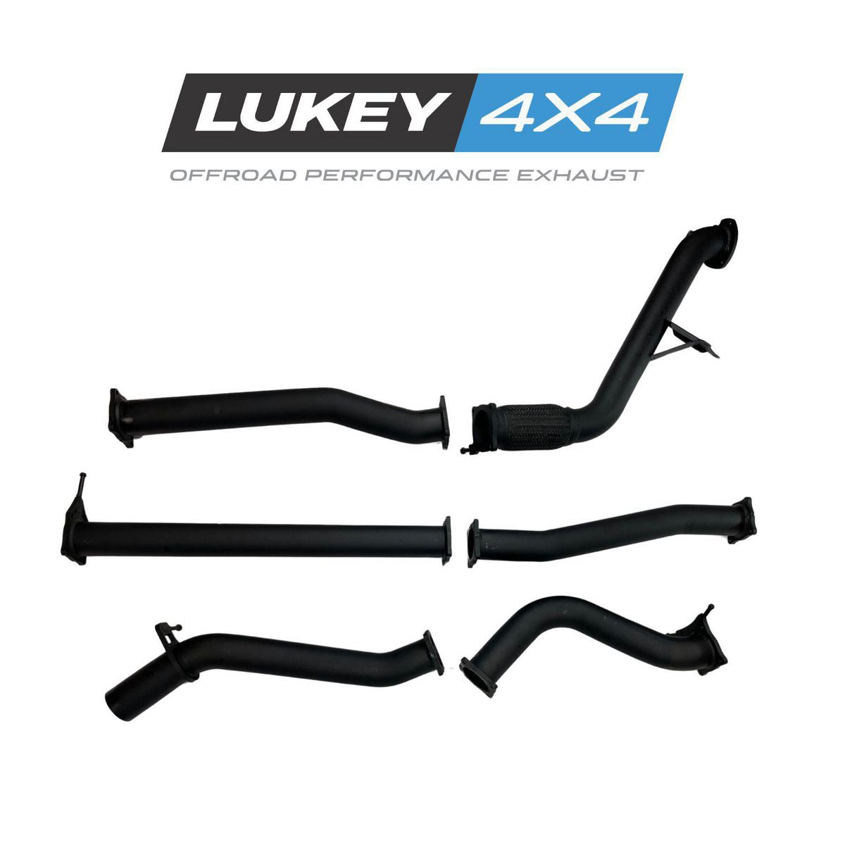 Lukey 4x4 Exhaust System for Ford Ranger (01/2011 - 06/2022), Mazda BT-50 (11/2011 - 10/2020) LKY-FRD-PX-PO