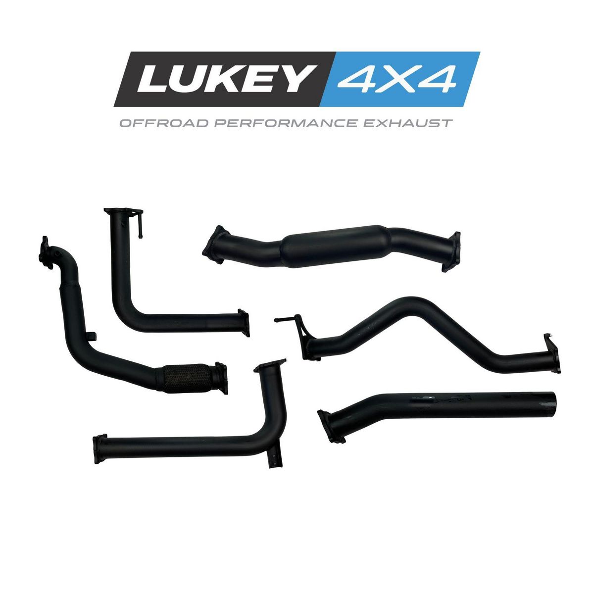 Lukey 4x4 Exhaust System for Nissan Navara D40 2.5 with Hotdog(12/2005 - 10/2015) LKY-NN-D40-HD