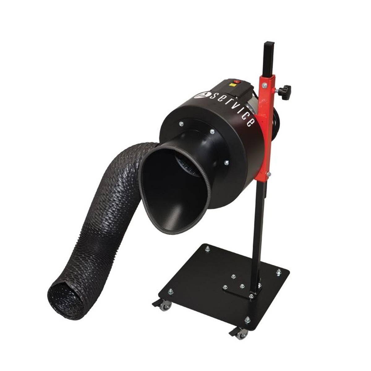 Aerservice Mobile Vehicle Exhaust Fume Extractor with Universal Inlet Cone and 10M Discharge Hose ELEMAX00000010