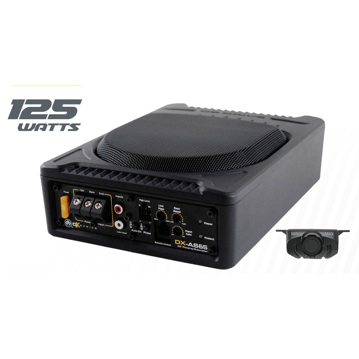 DB Drive 6.5 inch Amplified Subwoofer 125Watt DX-AS65
