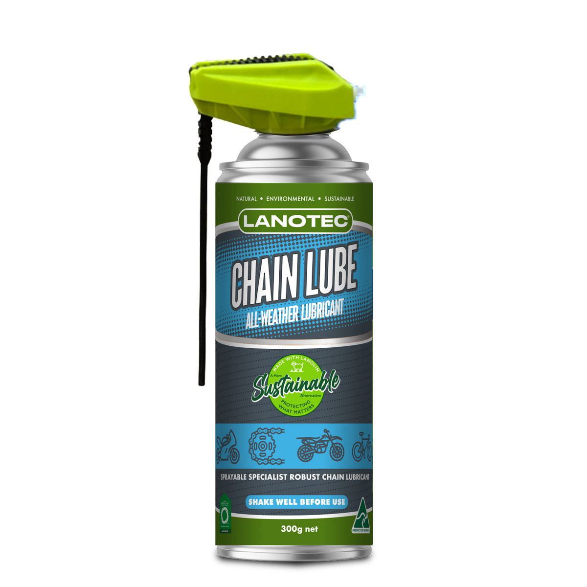Lanotec Chain Lube Non Flammable 300g CL300