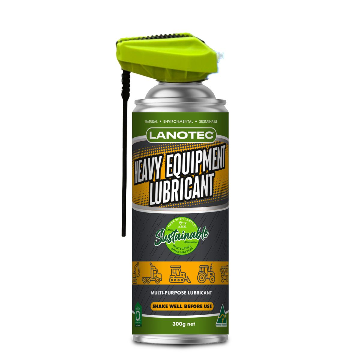 Lanotec Heavy Equipment Lubricant Non Flammable 300g HEL300