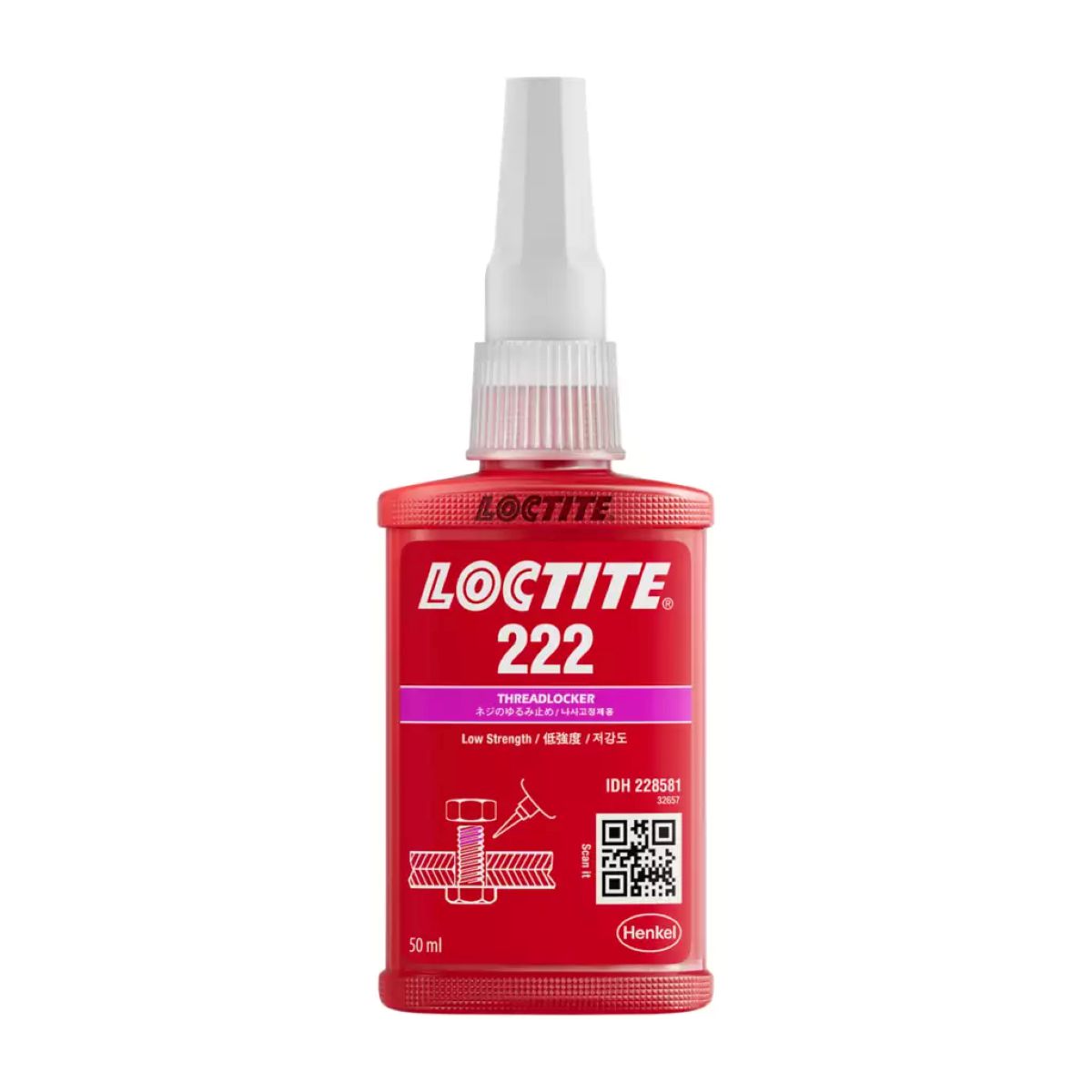Loctite 222 Thread Locker Low Strength 50ml 228581