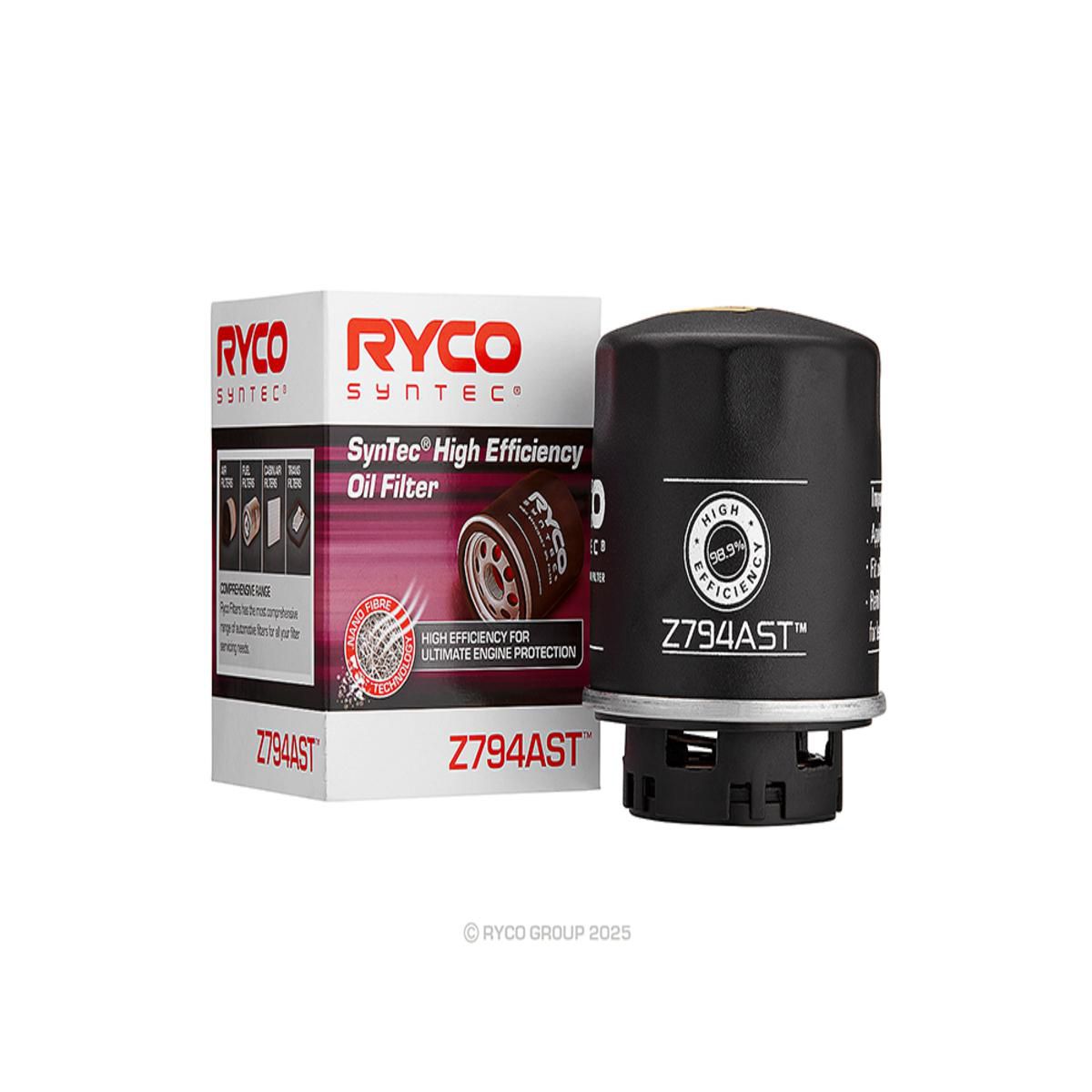 Ryco Oil Filter Spin On Z794AST