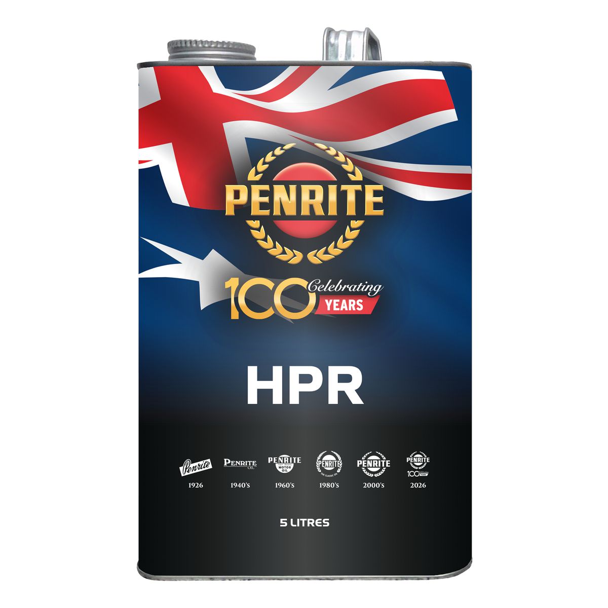 Penrite HPR 5 100 Year Anniversary Vintage Tin 5L HPR05005TINGPC