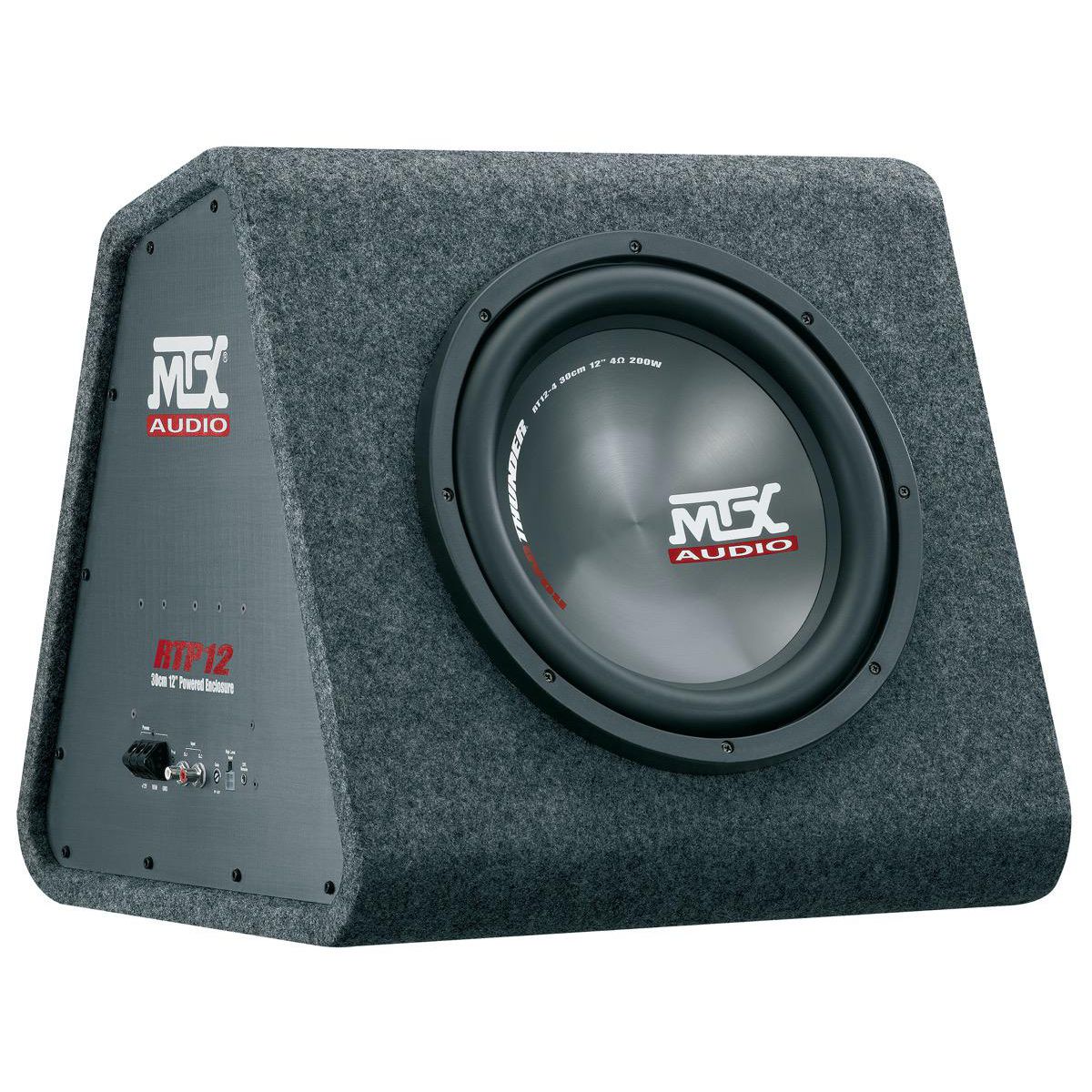 MTX Audio 12 in Vented Powered Enclosure with 220W RMS Class-D amplifier and EBC remote control RTP12