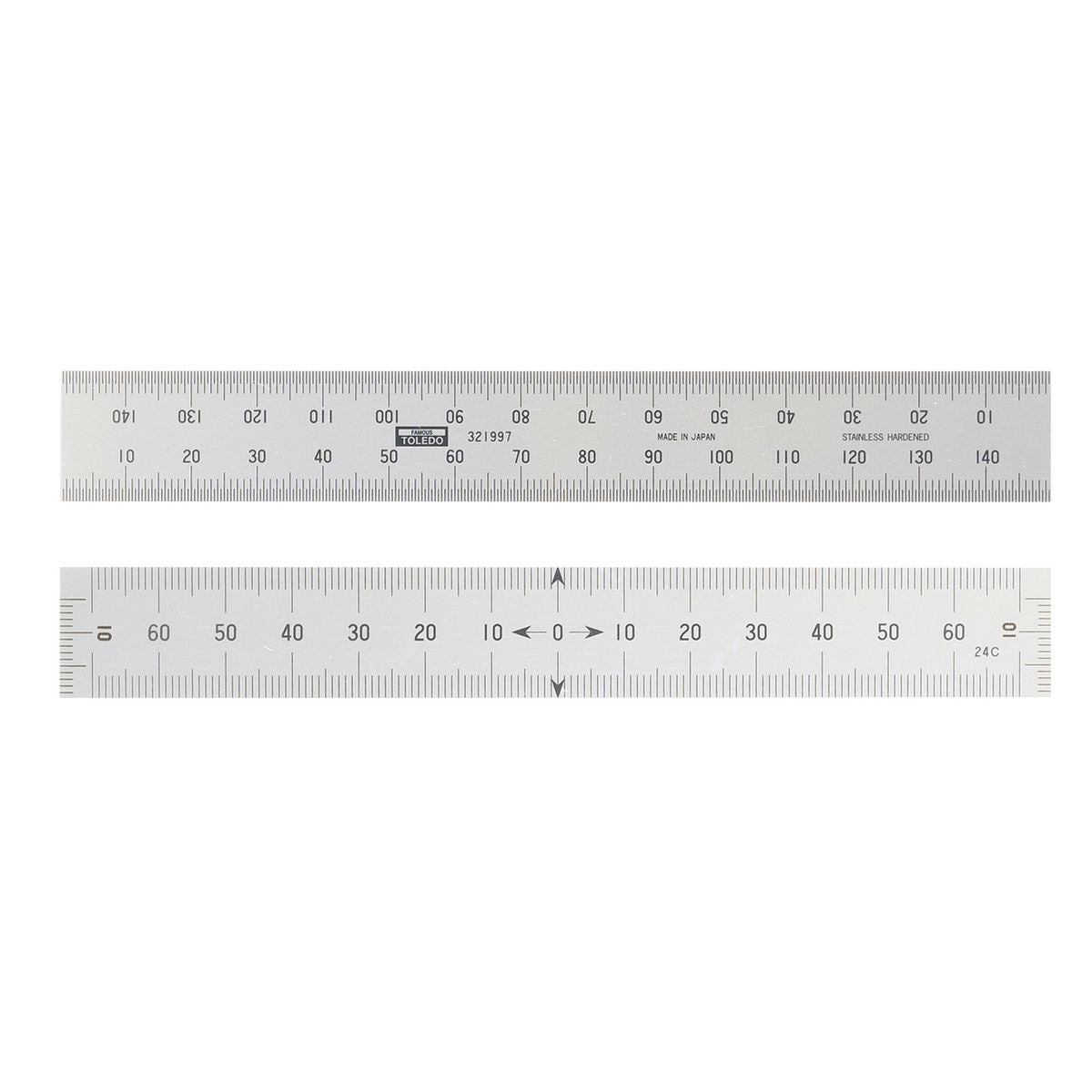 Toledo Flush End Rule Stainless Steel 150mm 321997