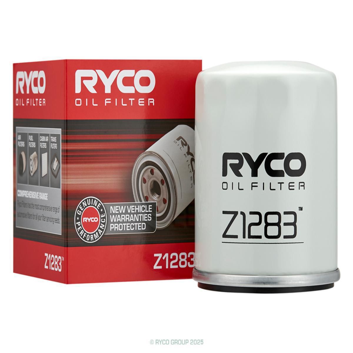 Ryco Oil Filter Spin On Z1283