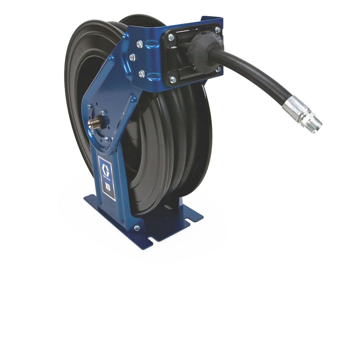 GRACO XD30, Oil, 19 mm (3/4 in.) Inlet, 19 mm X 15 m (3/4 in. X 50 ft.) Hose, NPT, Truck/Bench Mount, Yellow HSMD5F