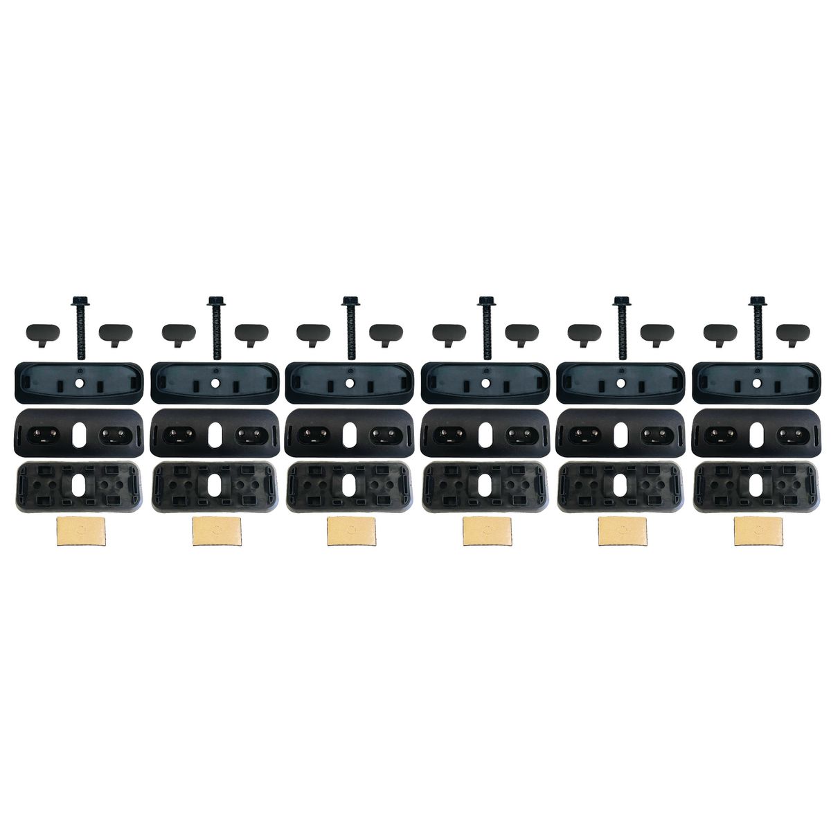 Rhino Rack Base M838 6 Piece RCP95-BK