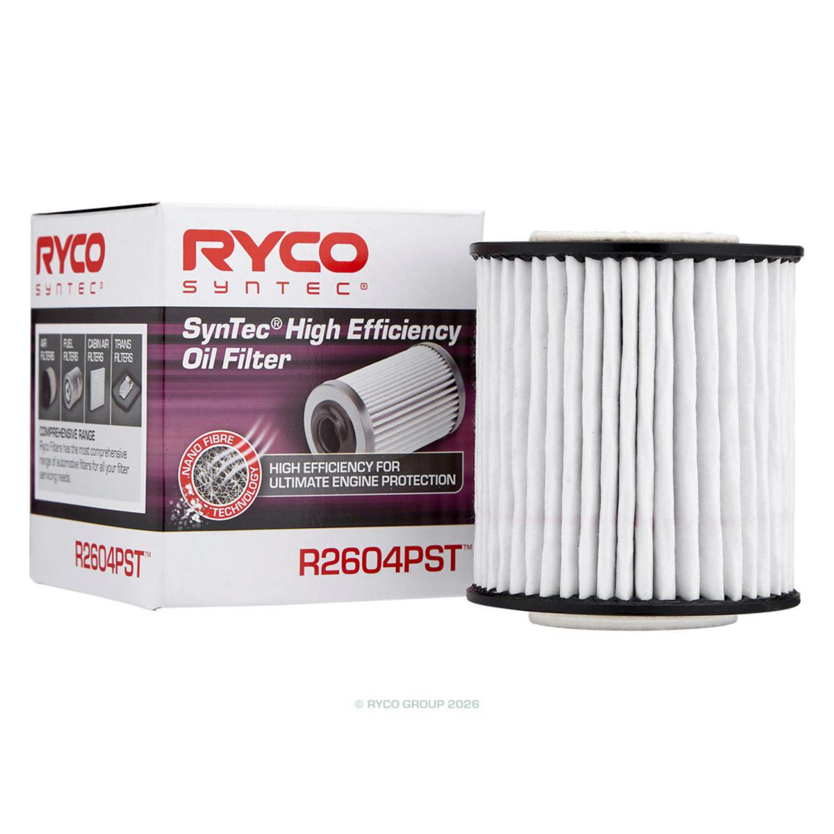 Ryco Syntec Oil Filter R2604PST