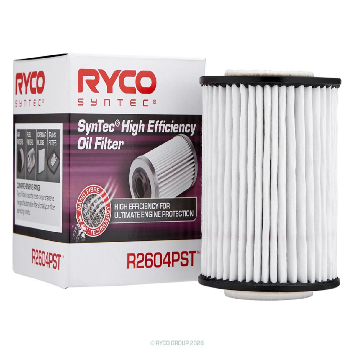 Ryco Syntec Oil Filter R2604PST