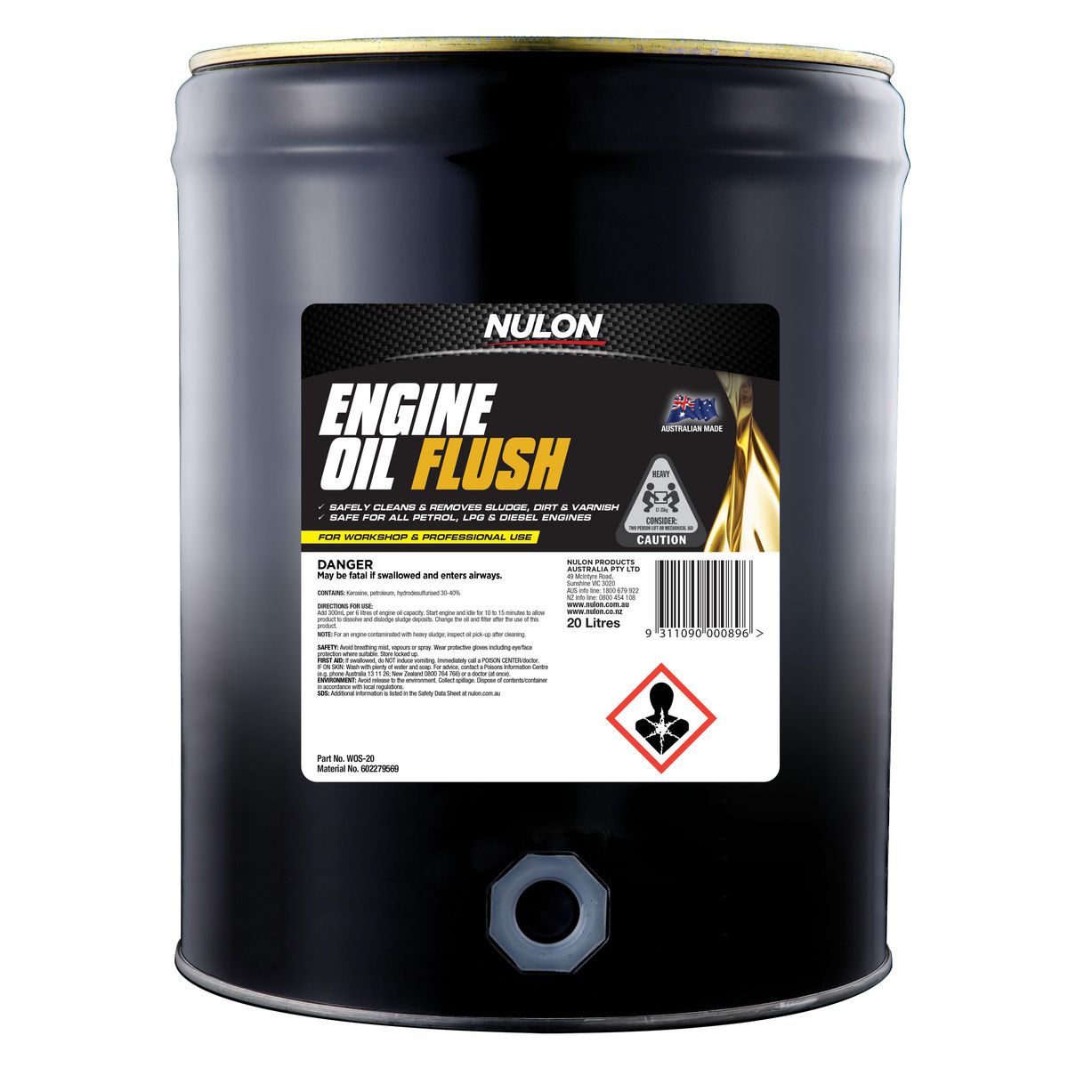 Nulon Engine Oil Flush 20L WOS-20