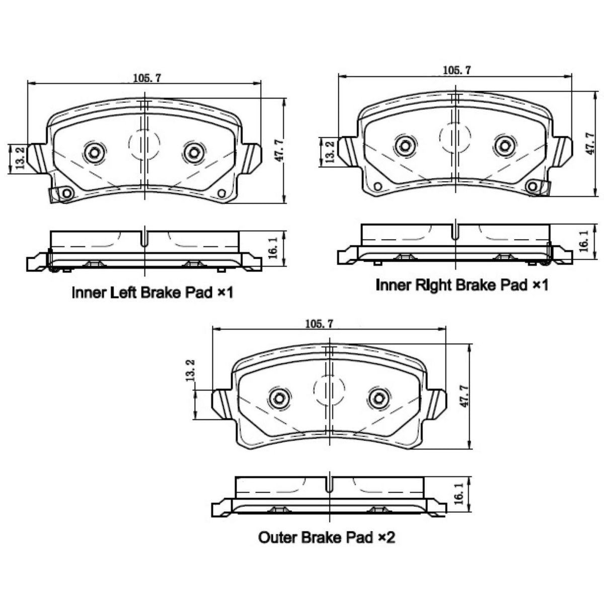 RDA Brakes Extreme Heavy Duty Brake Pad Set RDB2697