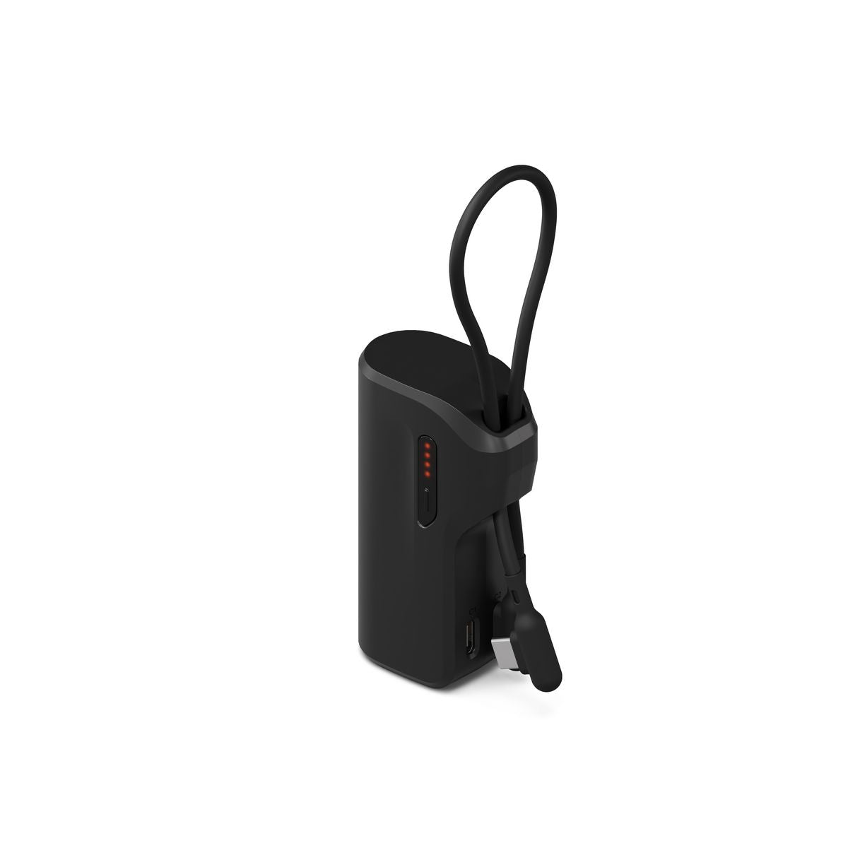 Cygnett Thumboost 5K Power Bank with semi-integrated USB-C Silicone Cable - Black CY5356PBCHE