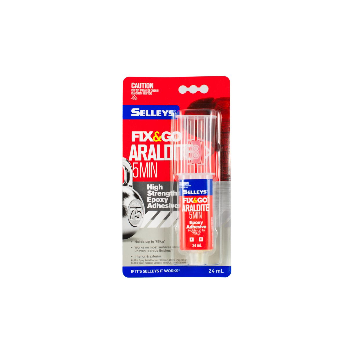 Selleys Fix & Go Epoxy 5min 24ml 101308