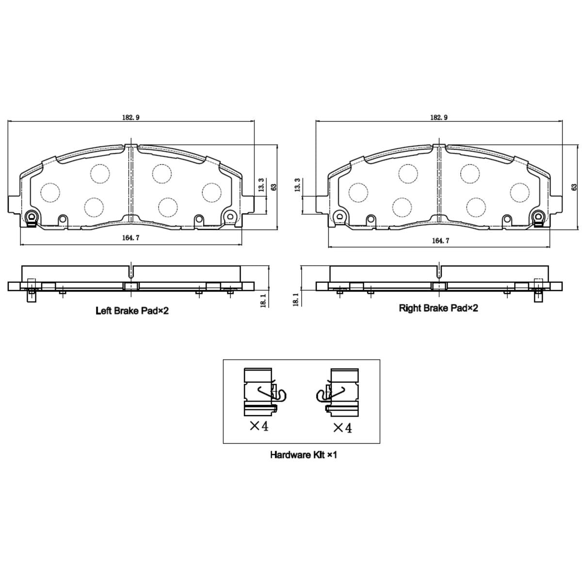 RDA Brakes Extreme Heavy Duty Brake Pad Set RDX2666SM