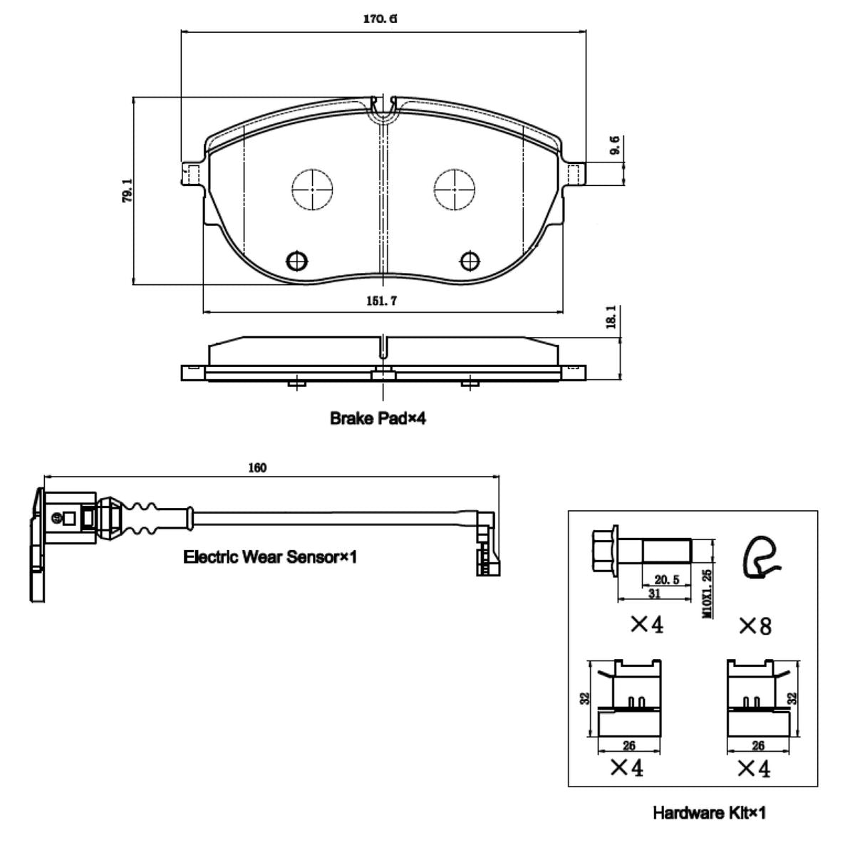 RDA Brakes Extreme Heavy Duty Brake Pad Set RDX5023SM