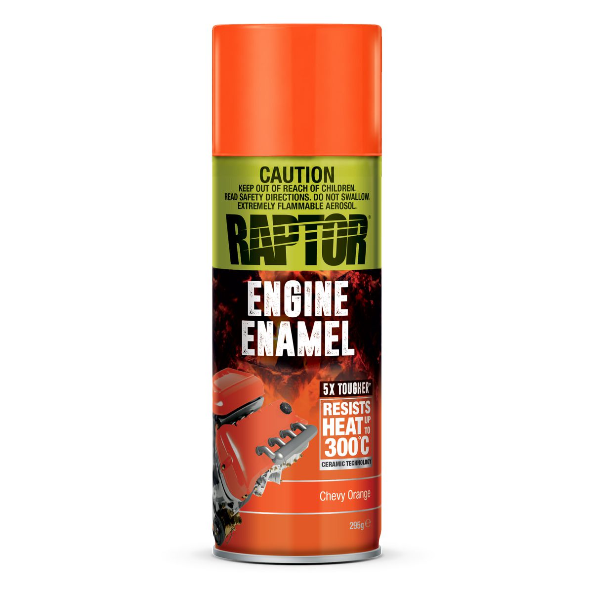 Raptor Engine Enamel Paint Chevy Orange 295g REECO/AL