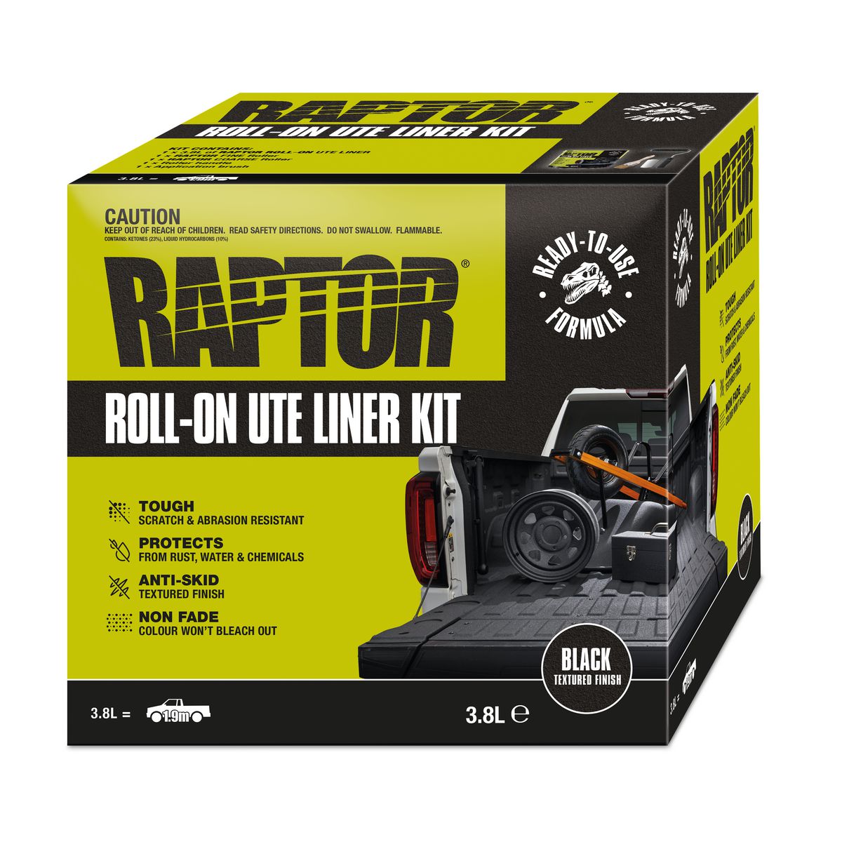 Raptor Roll-On Ute Liner Kit Black 3.79l RRO/KIT