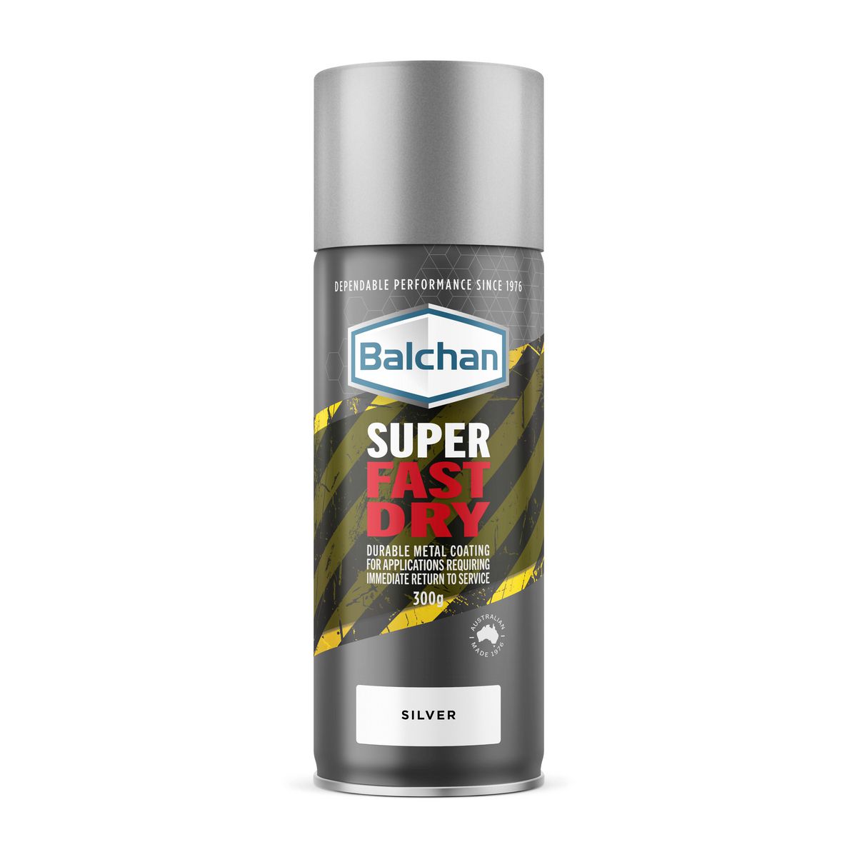 Balchan Super Fast Dry Metal Coating Spray Paint Silver 300g BAL118002