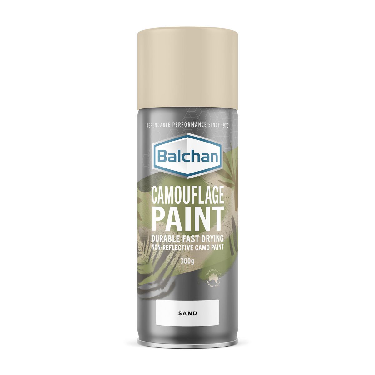 Balchan Camoflouge Fast Drying Non-Reflective Spray Paint Sand 300g BAL118053