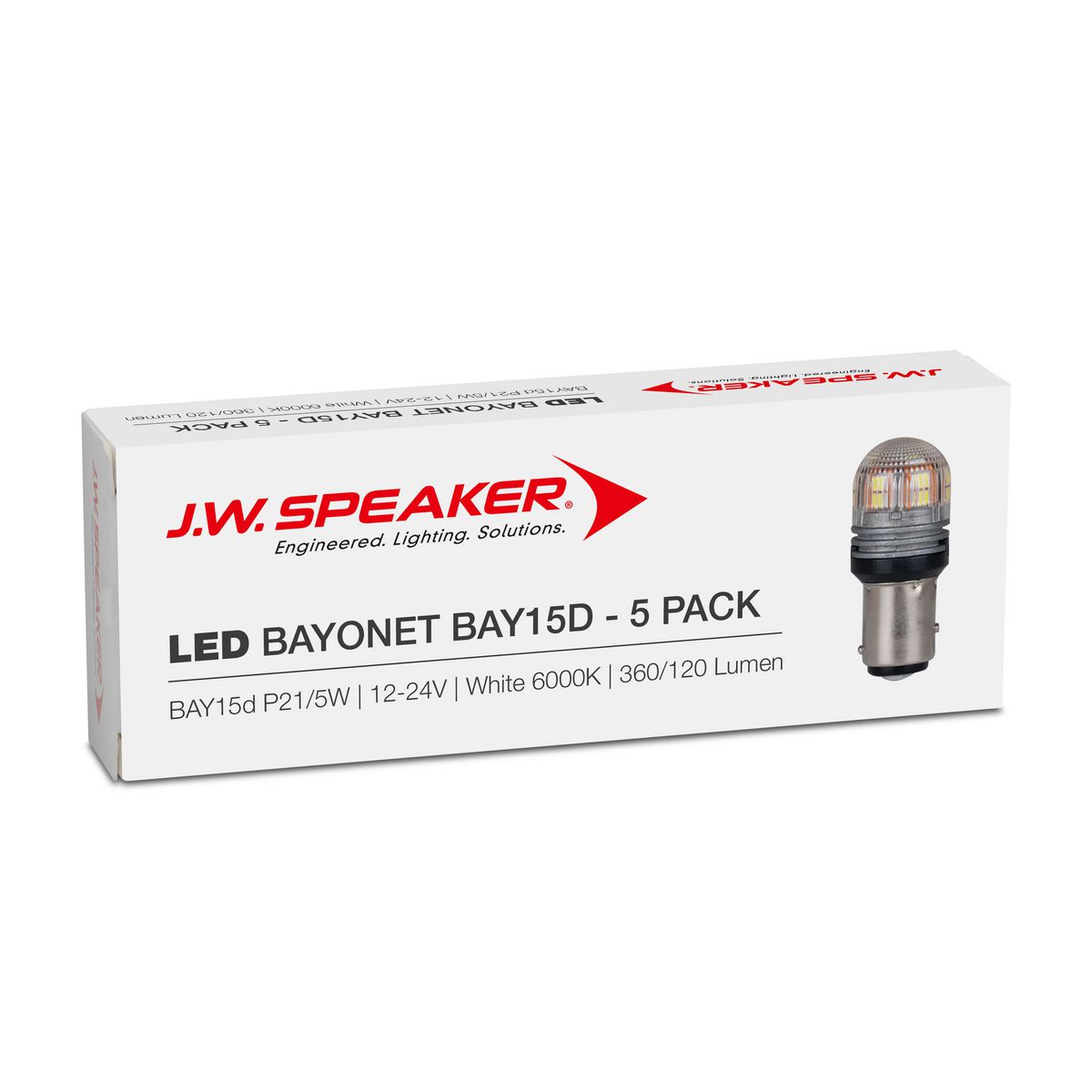 JW Speaker LED BAY15d Bulk Pack 990144W-5