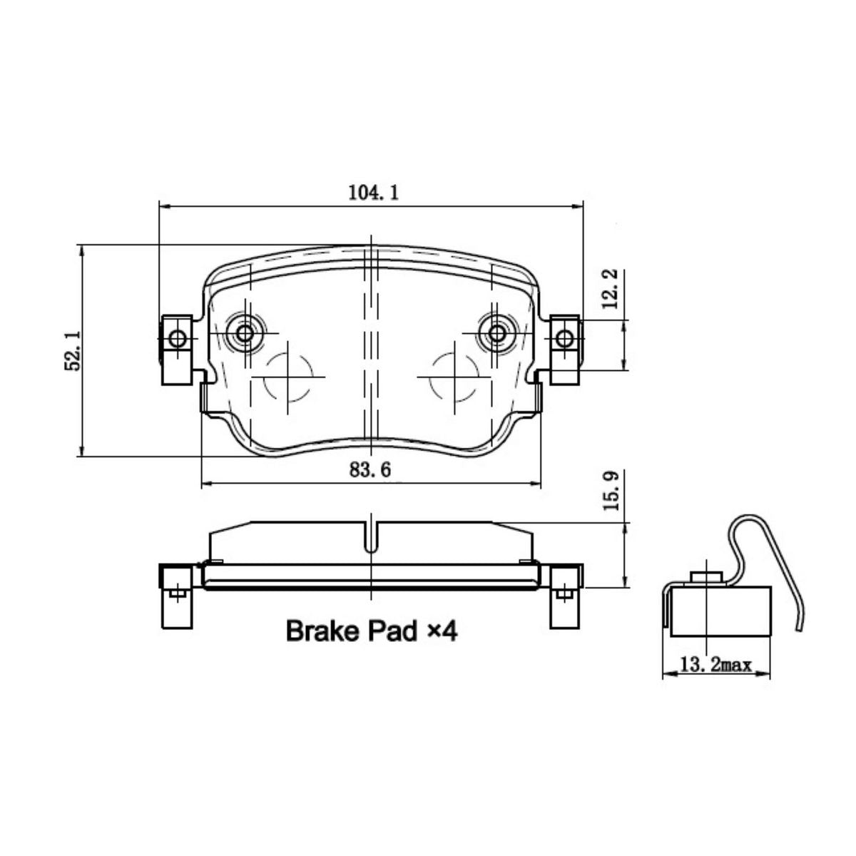 RDA Brakes Extreme Heavy Duty Brake Pad Set RDX5007SM