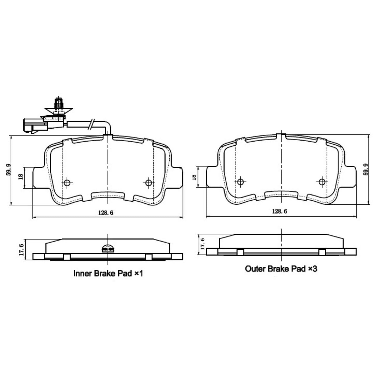 RDA Brakes Extreme Heavy Duty Brake Pad Set RDX5008SM