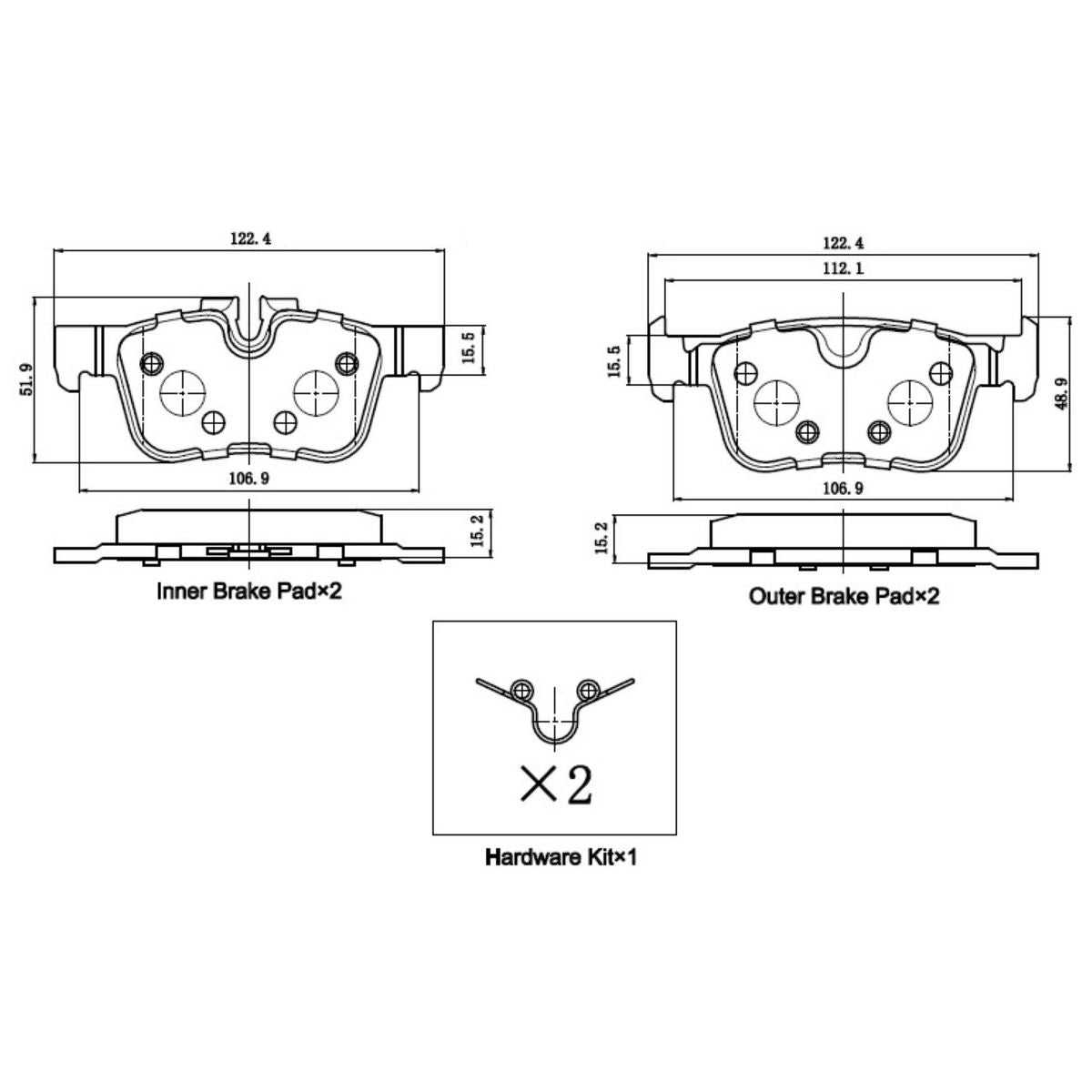 RDA Brakes Extreme Heavy Duty Brake Pad Set RDX5014SM