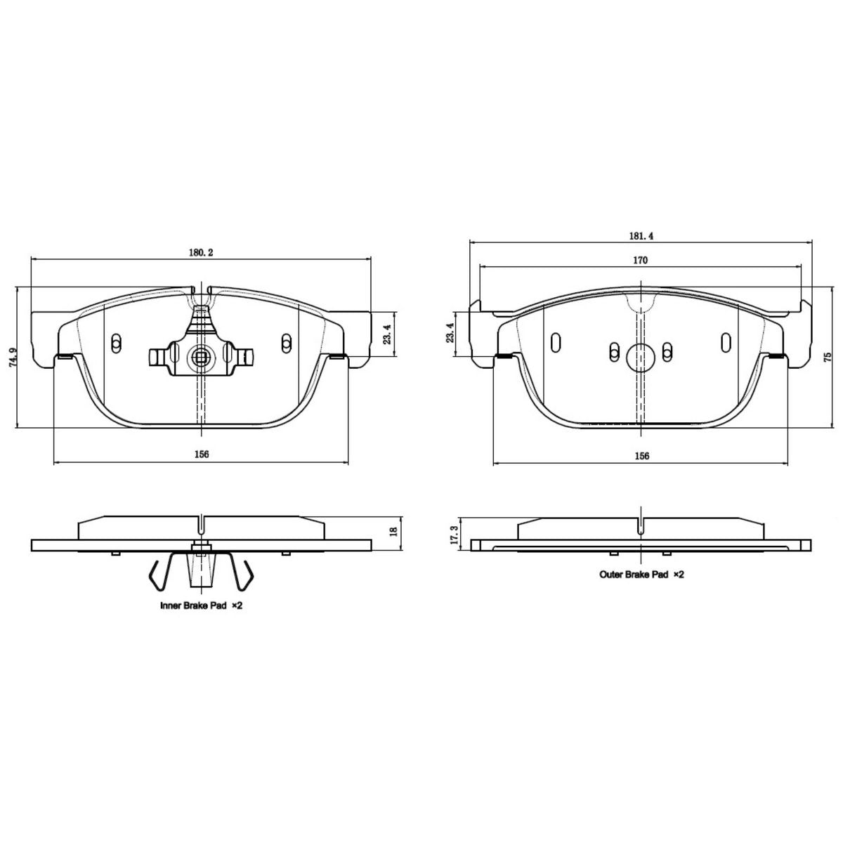 RDA Brakes Extreme Heavy Duty Brake Pad Set RDX5019SM