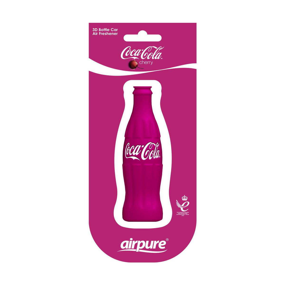 Coca-Cola 3D Bottle Hanging Air Freshener - Cherry 1pk CC1-3D-BOT-173-C