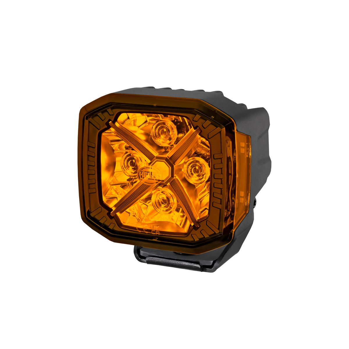 Hella X-Treme 4IN Amber Spot Beam Driving Light With White/Amber Position 1FE 358 233-921