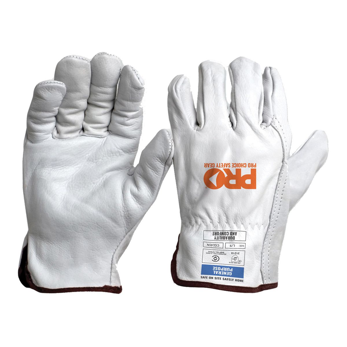 Prochoice Riggmate Natrual Gloves Large CGL41N_L