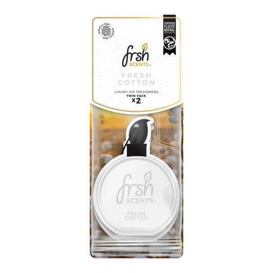 Frsh Scents Paper Air Freshener - Fresh Cotton 2pk FR1423