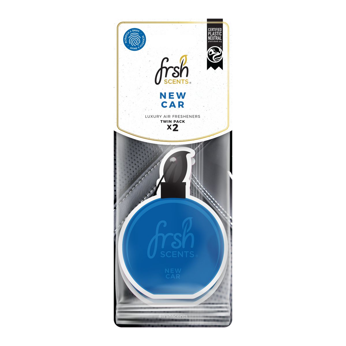 Frsh Scents Paper Air Freshener - New Car 2pk FR1379