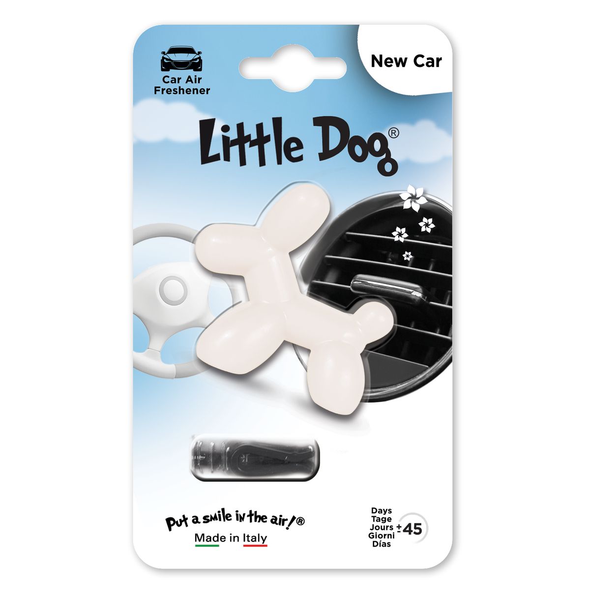 Little Joe Little Dog Air Freshener Vent Clip - New Car ED0202