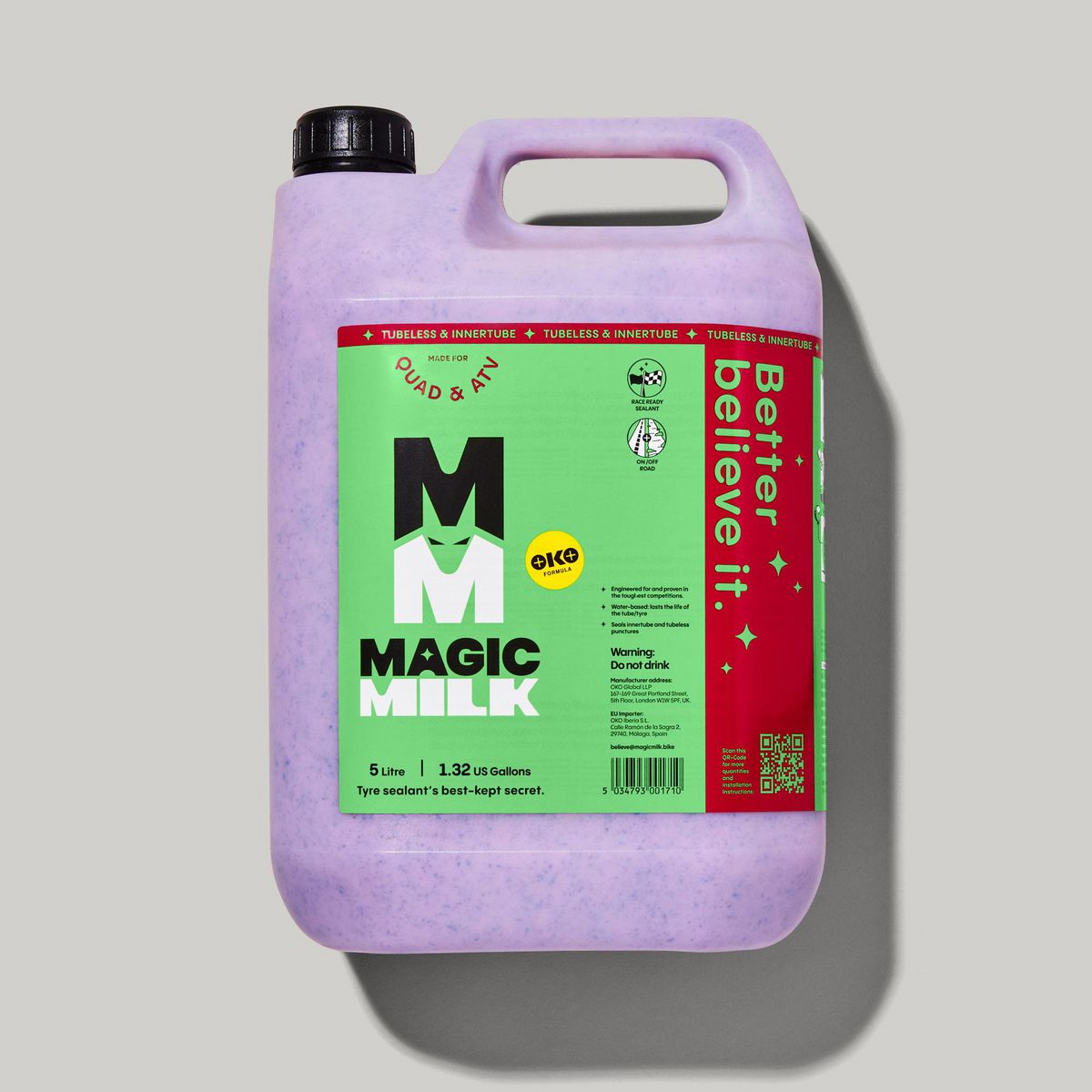 OKO Magic Milk Quad & ATV Tyre Sealant 5L MMQUAD.5000