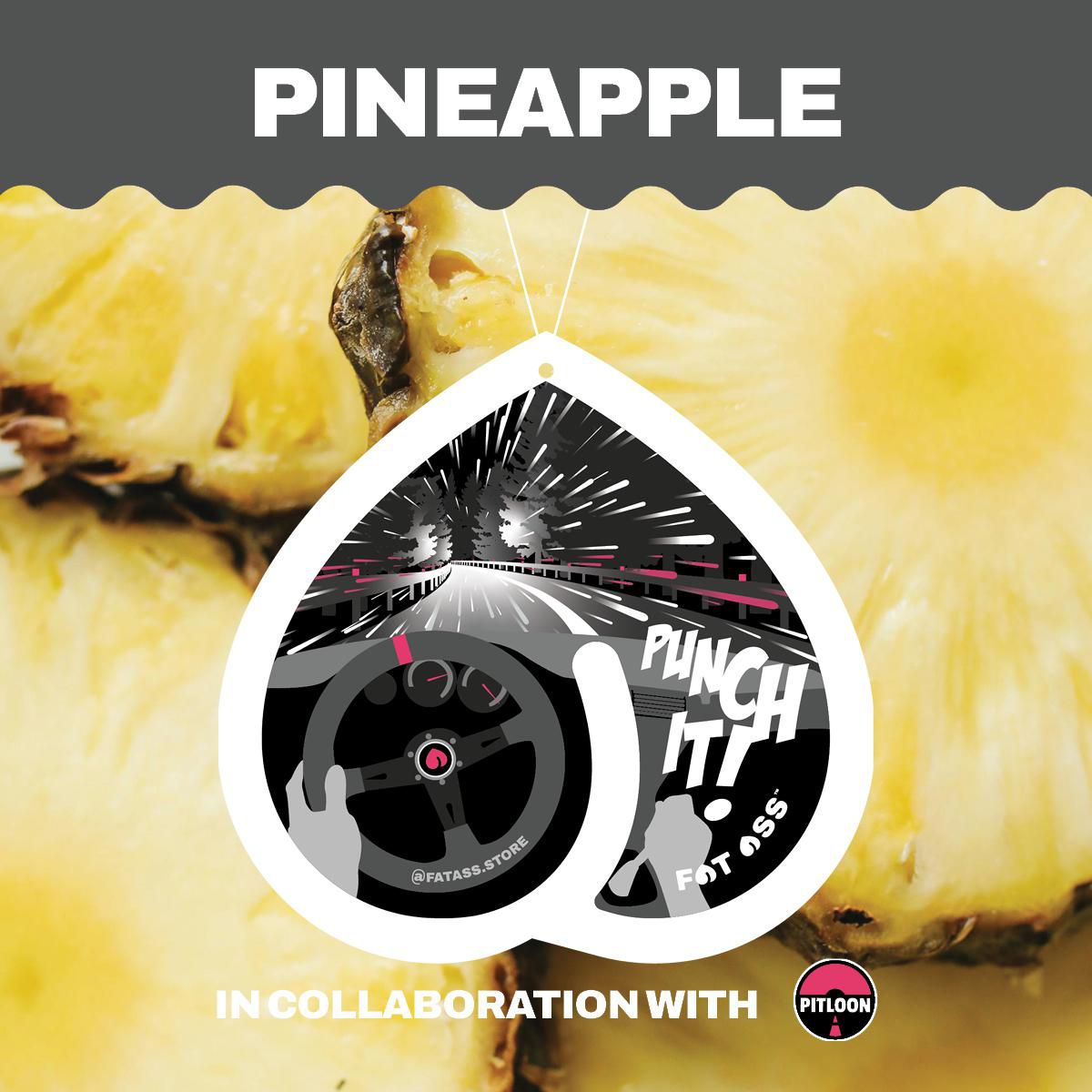 Fat Ass Air Freshener Pineapple Punch ASS012