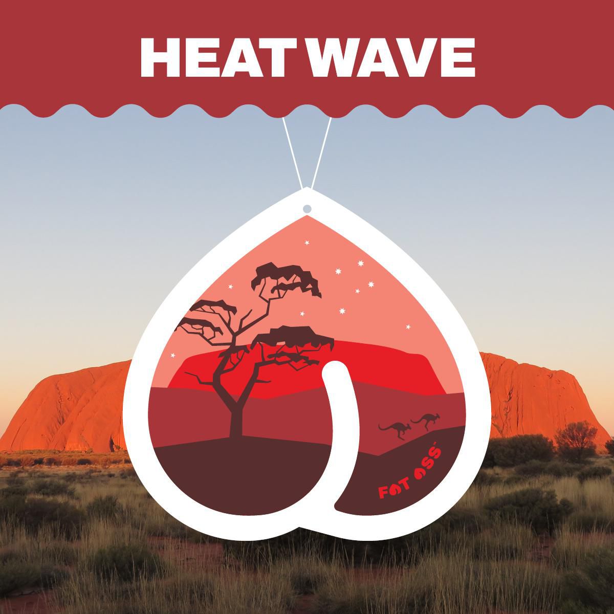 Fat Ass Air Freshener Heat Wave ASS013