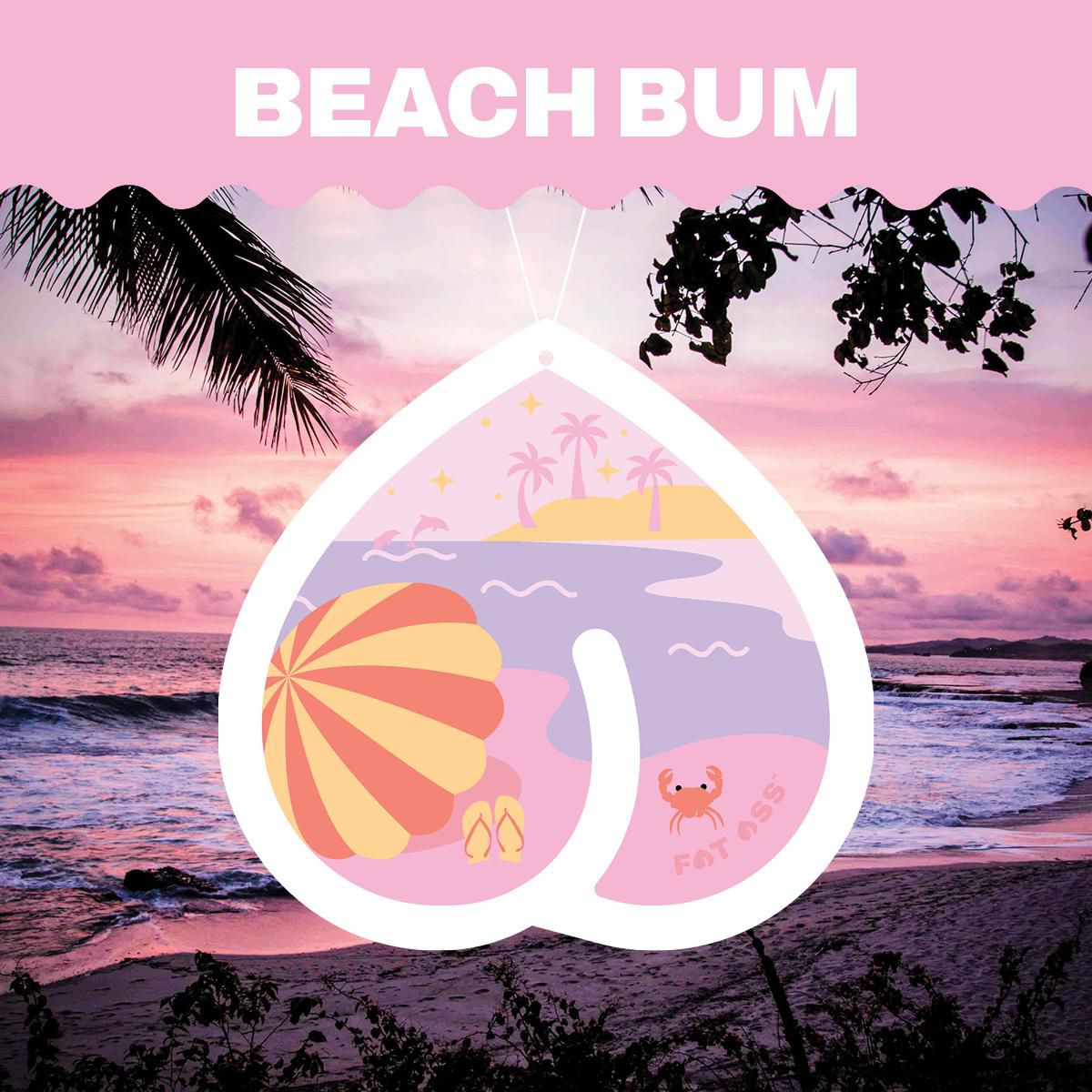 Fat Ass Air Freshener Beach Bum ASS015